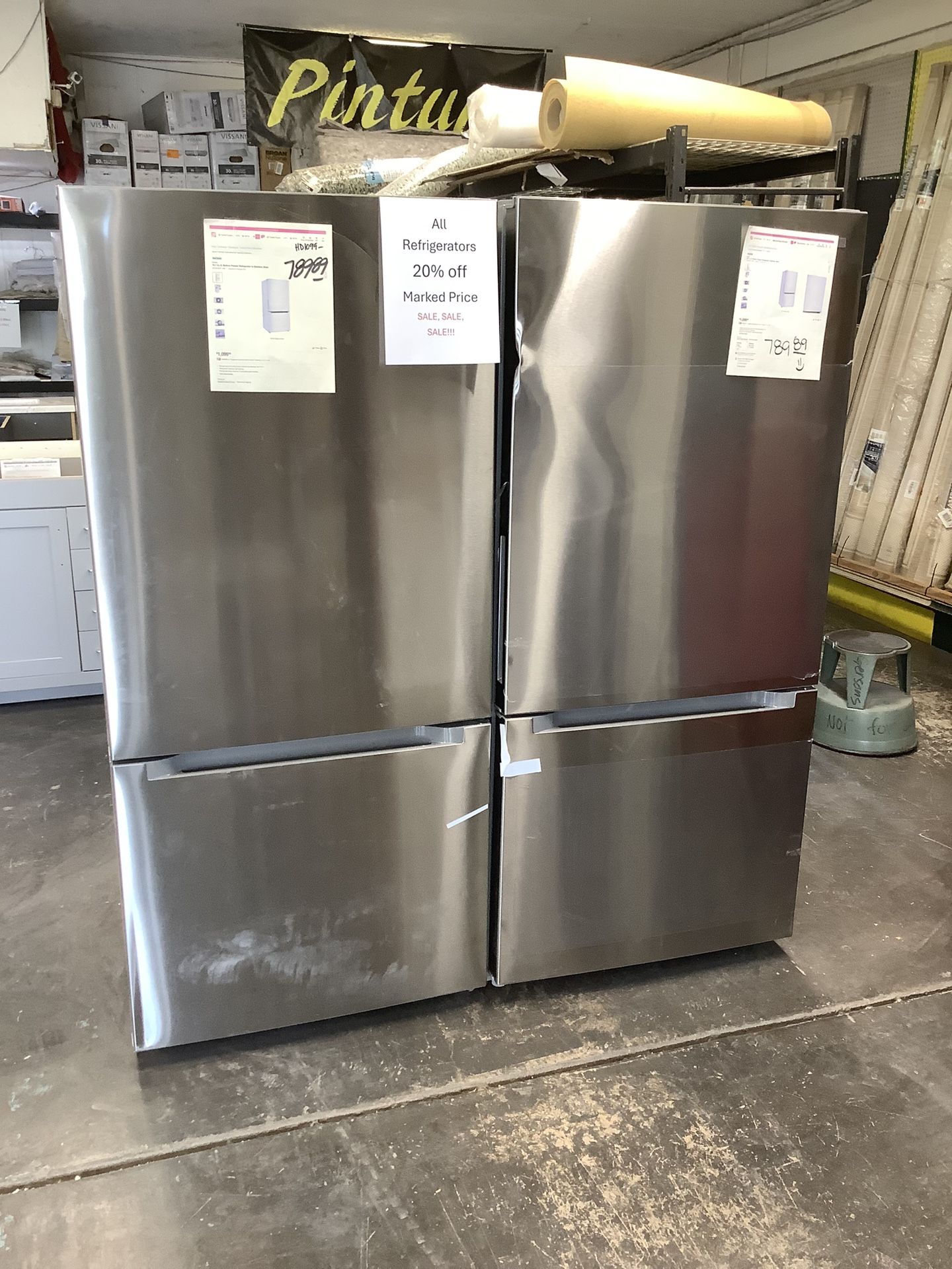 Refrigerators 20% off Marked Price Sale
