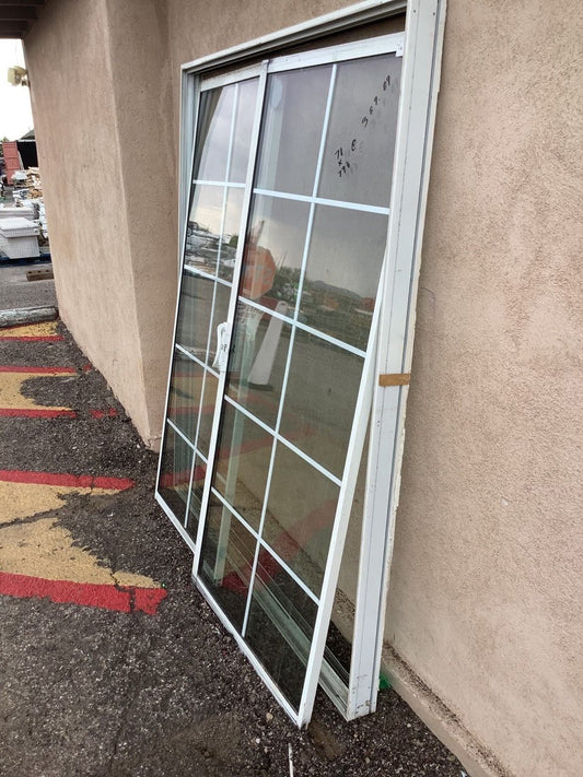10-lite Patio Door w/ Metal Grill