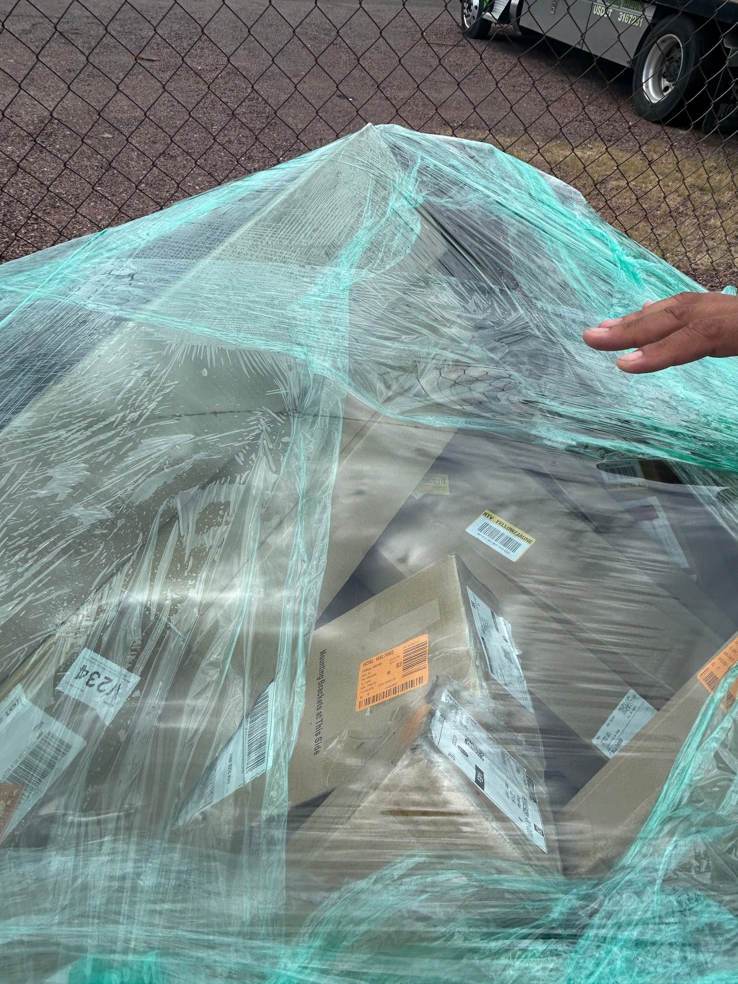 Pallet of blinds