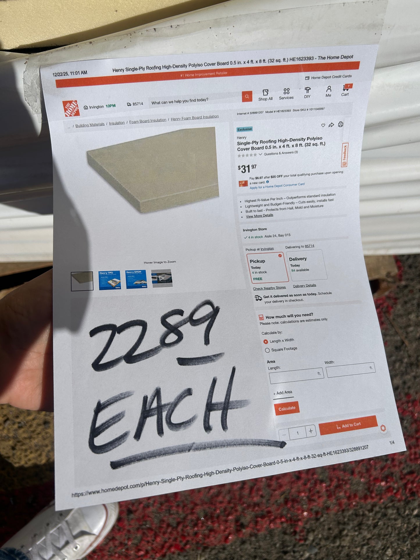 Single-Player Roofing High-Density Cover Board