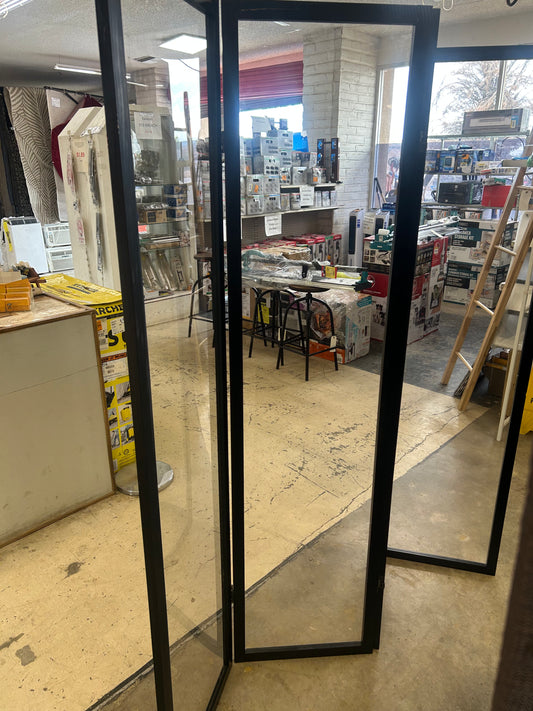 6 foot tall, clear, plastic partition