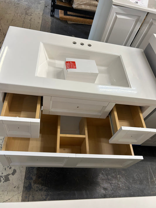 Glacier Bay 37 inch bathroom vanity