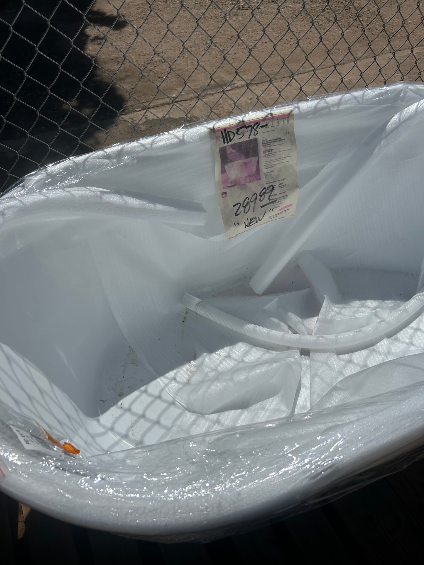 54 inch fiberglass double ended flat bottom whirlpool bathtub