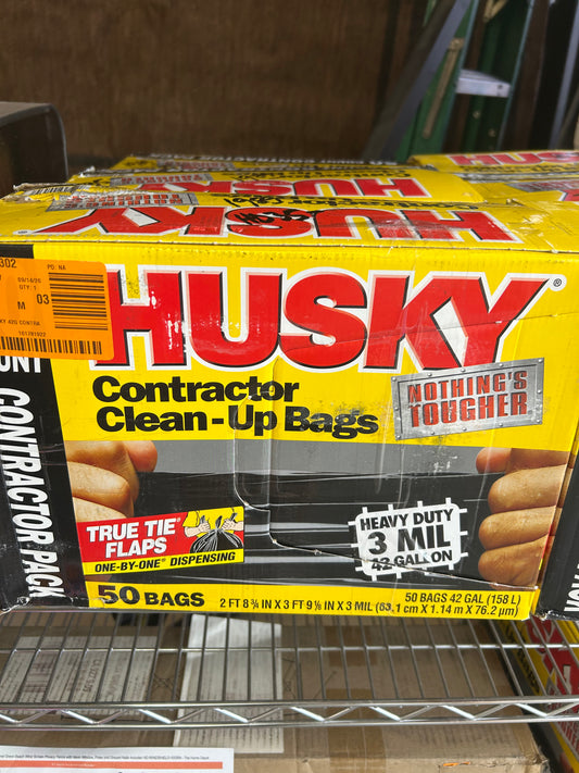 Husky contractor cleanup bags