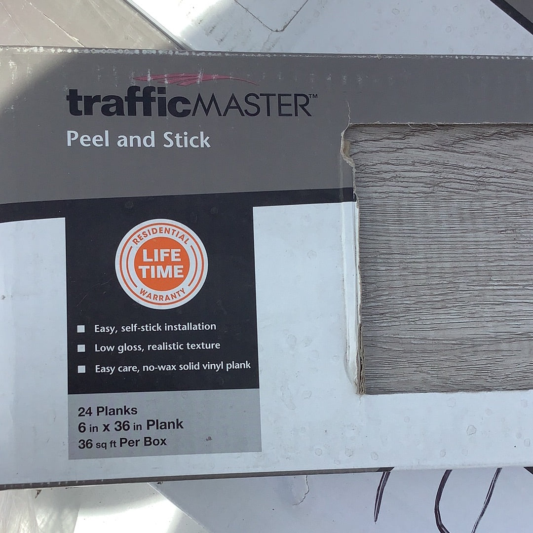 Taupe oak 6 x 36 vinyl planks