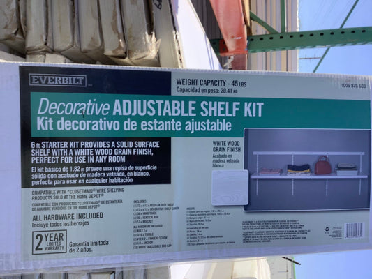 6 ft. Shelf Kit (Clearance Sale)