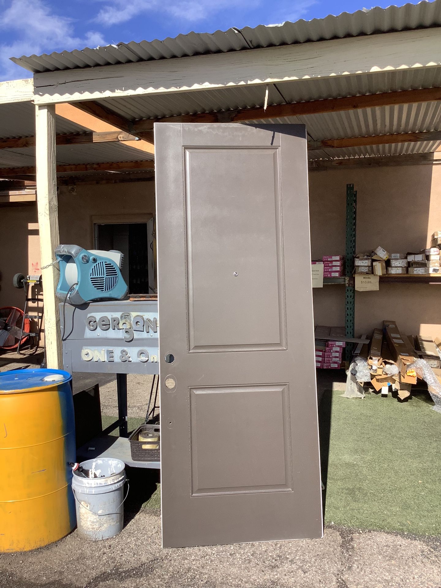 2-Panel Entry Door w/ Peep Hole