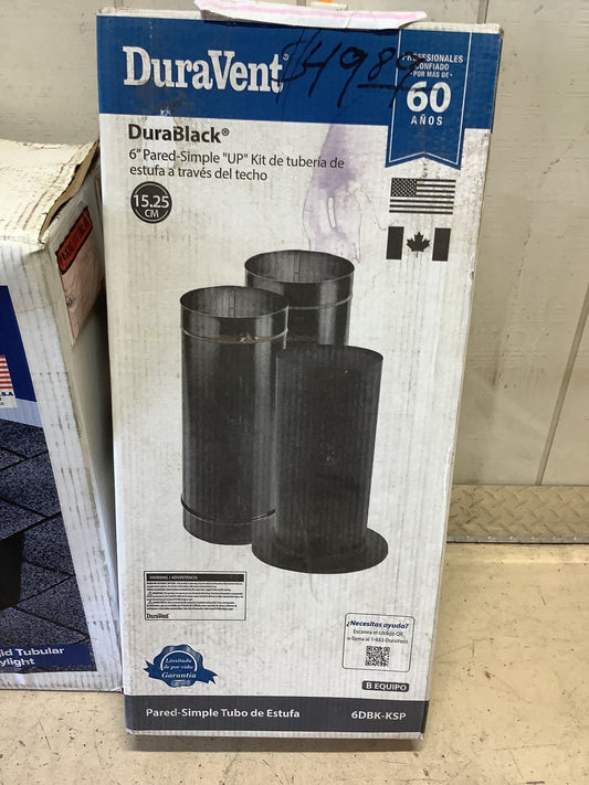 6 in. Black Stove Pipe