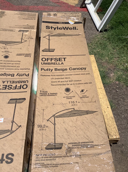 10 ft. Steel Patio Umbrella