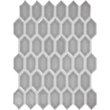 Jade Gray Glass Hexagon Mosaic Tile (Please Read Description Pricing)