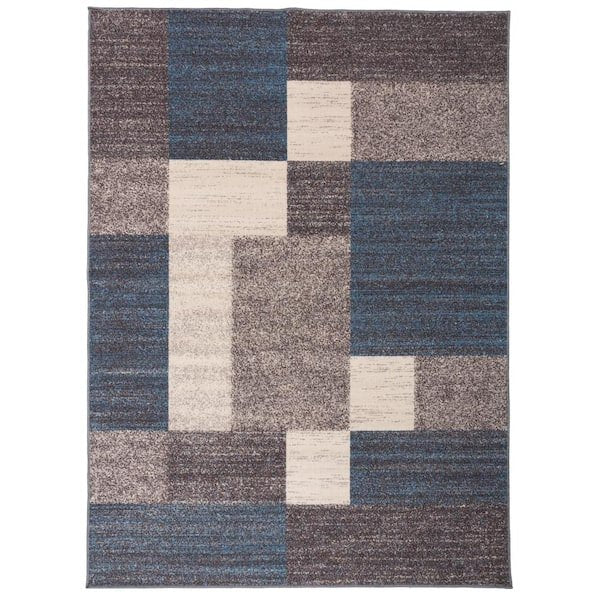 Blue 3 ft. 3 in. x 5 ft. Area Rug