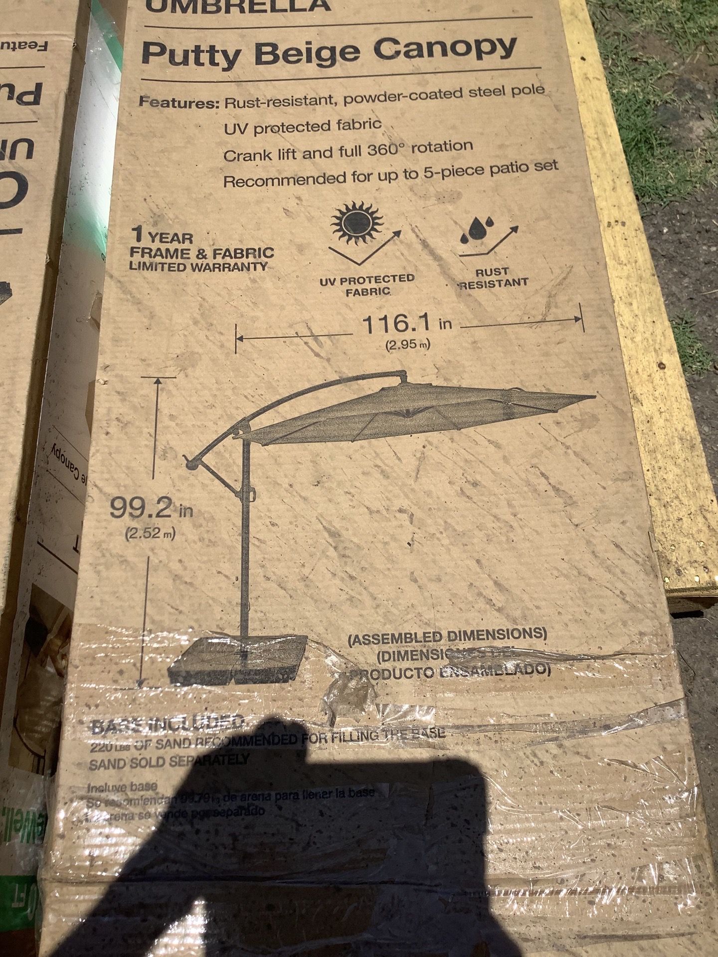 10 ft. Steel Patio Umbrella