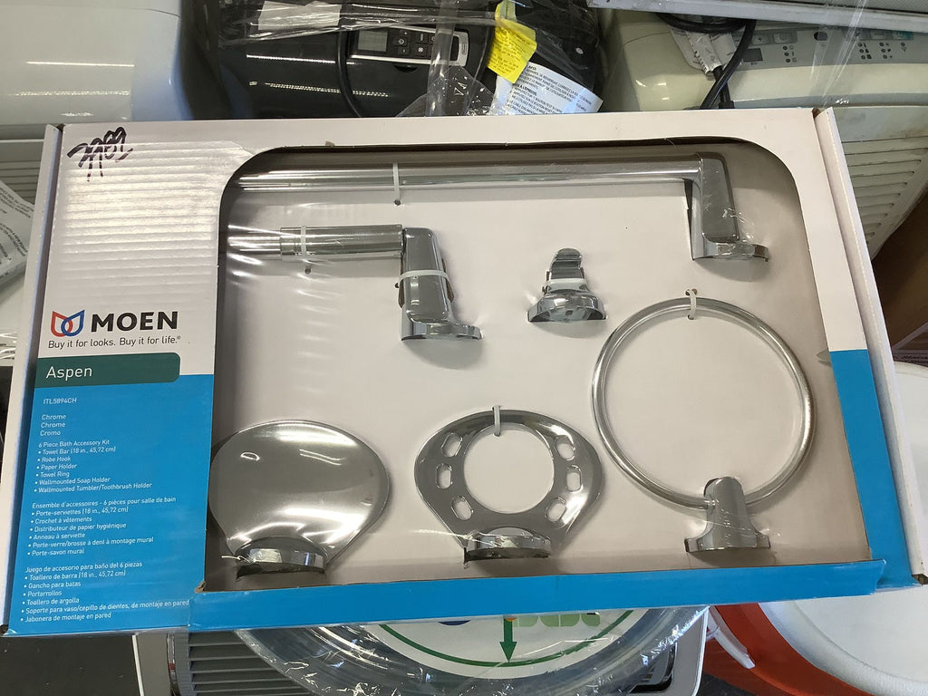 ASPEN 6 PIECE BATH ACCESSORY KIT