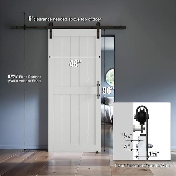 Interior Sliding Barn Door with Hardware Kit