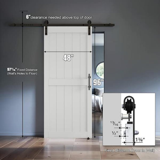 Interior Sliding Barn Door with Hardware Kit