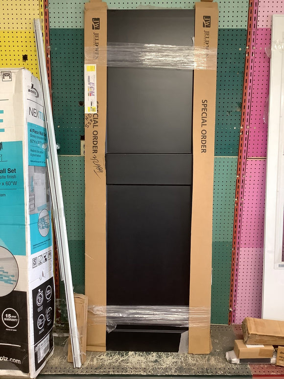 30 in. x 80 in. Black Interior Door Slab