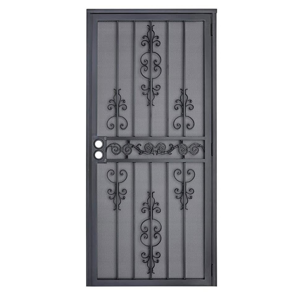 36 in. x 80 in. Outswing Seurity Door, Black