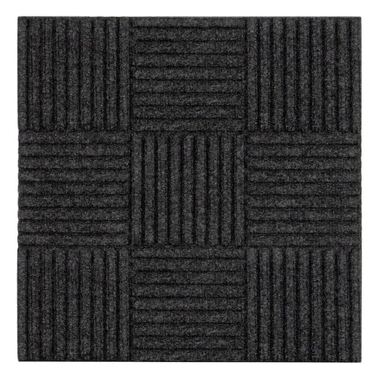 18 in. x 18 in. Charcoal Peel and Stick Carpet Tile
