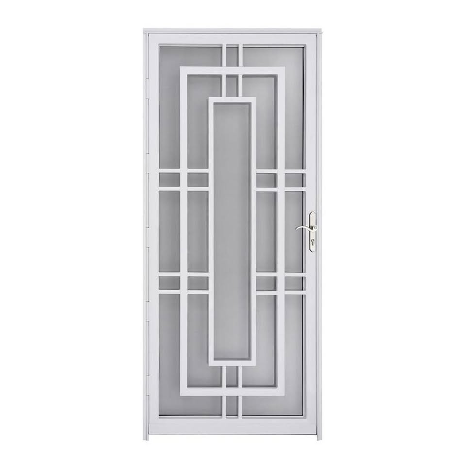 White Steel Storm Door