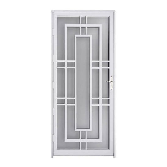 White Steel Storm Door