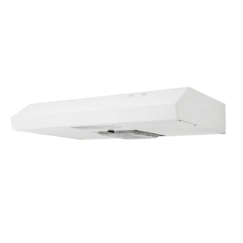 Under Cabinet Range Hood in White