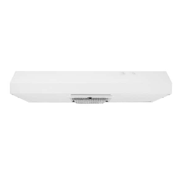 Under Cabinet Range Hood in White