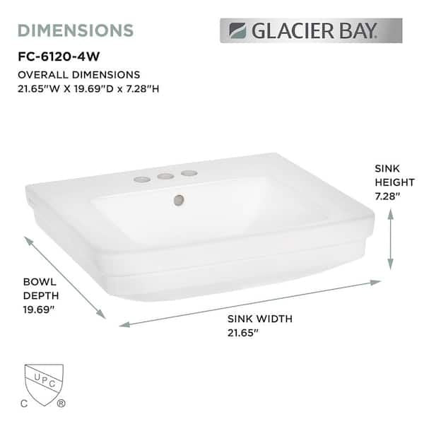 Pedestal Sink Basin w/ Stand