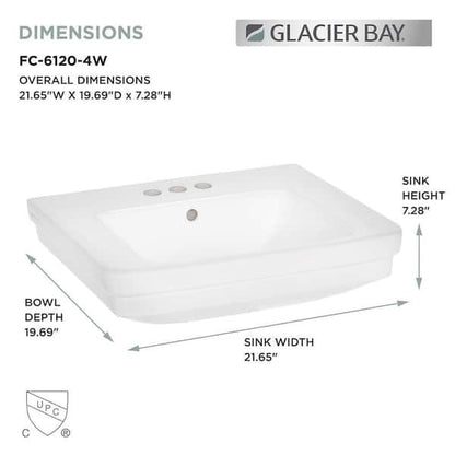 Pedestal Sink Basin w/ Stand
