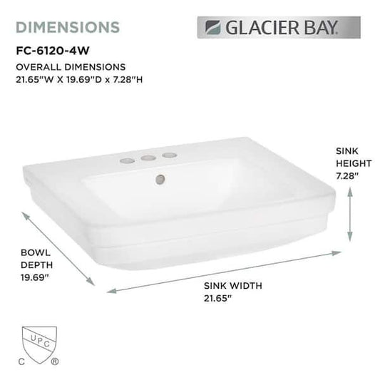 Pedestal Sink Basin w/ Stand