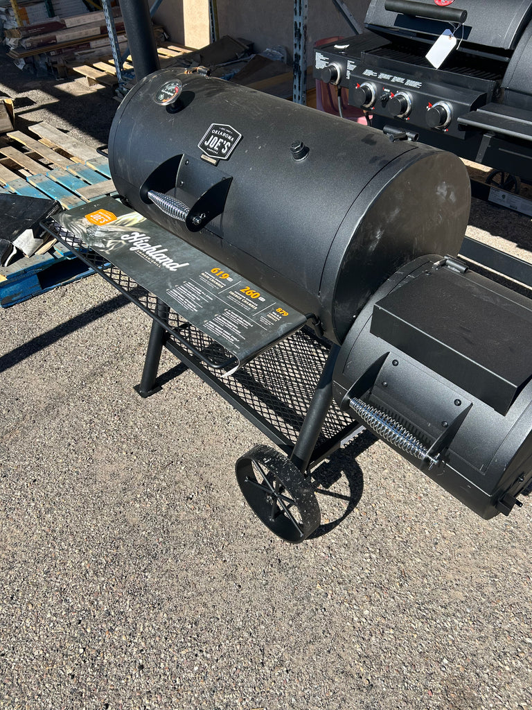 Oklahoma Joes charcoal, smoker, and grill