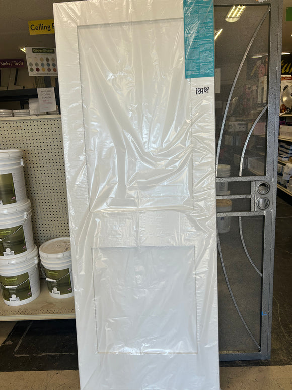 Shaker white prime two pant solid core door