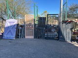 Assorted gates and wrought iron doors