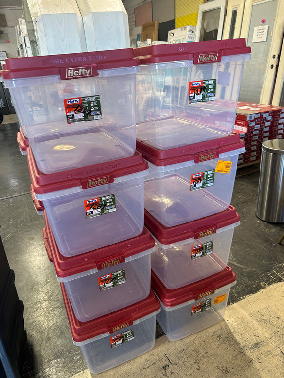 Hefty storage containers