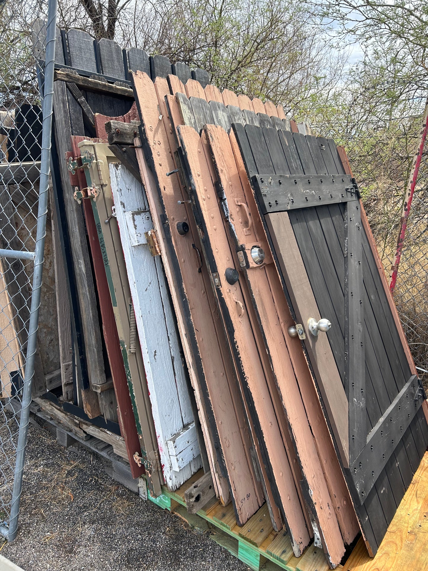 Wood fence panels