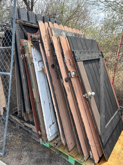 Wood fence panels
