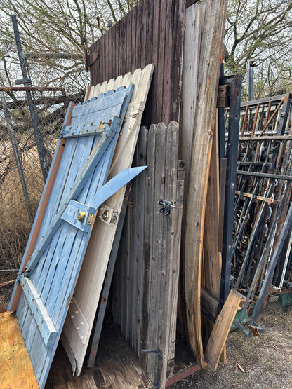 Wood fence panels
