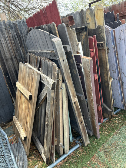 Wood fence panels