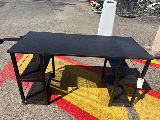 Desk w/ Side Shelves