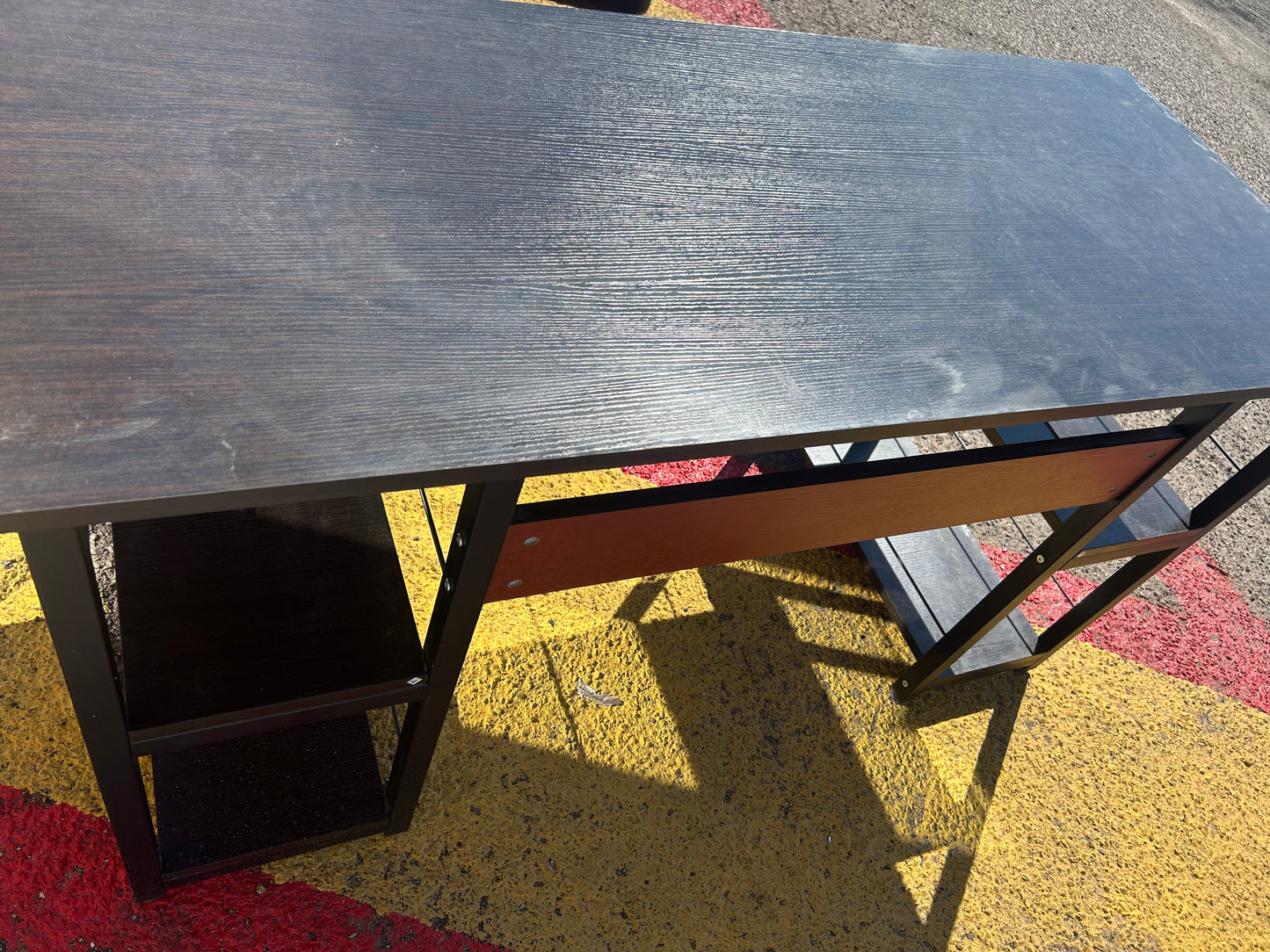 Desk w/ Side Shelves