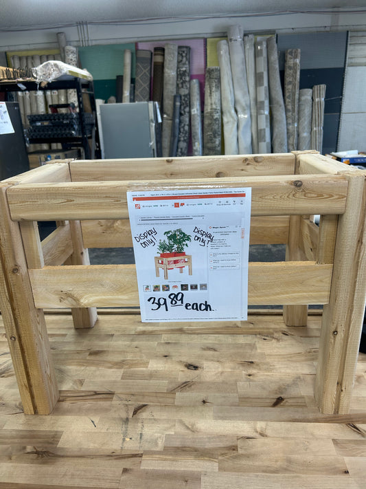 Wood cedar garden frame raised beds