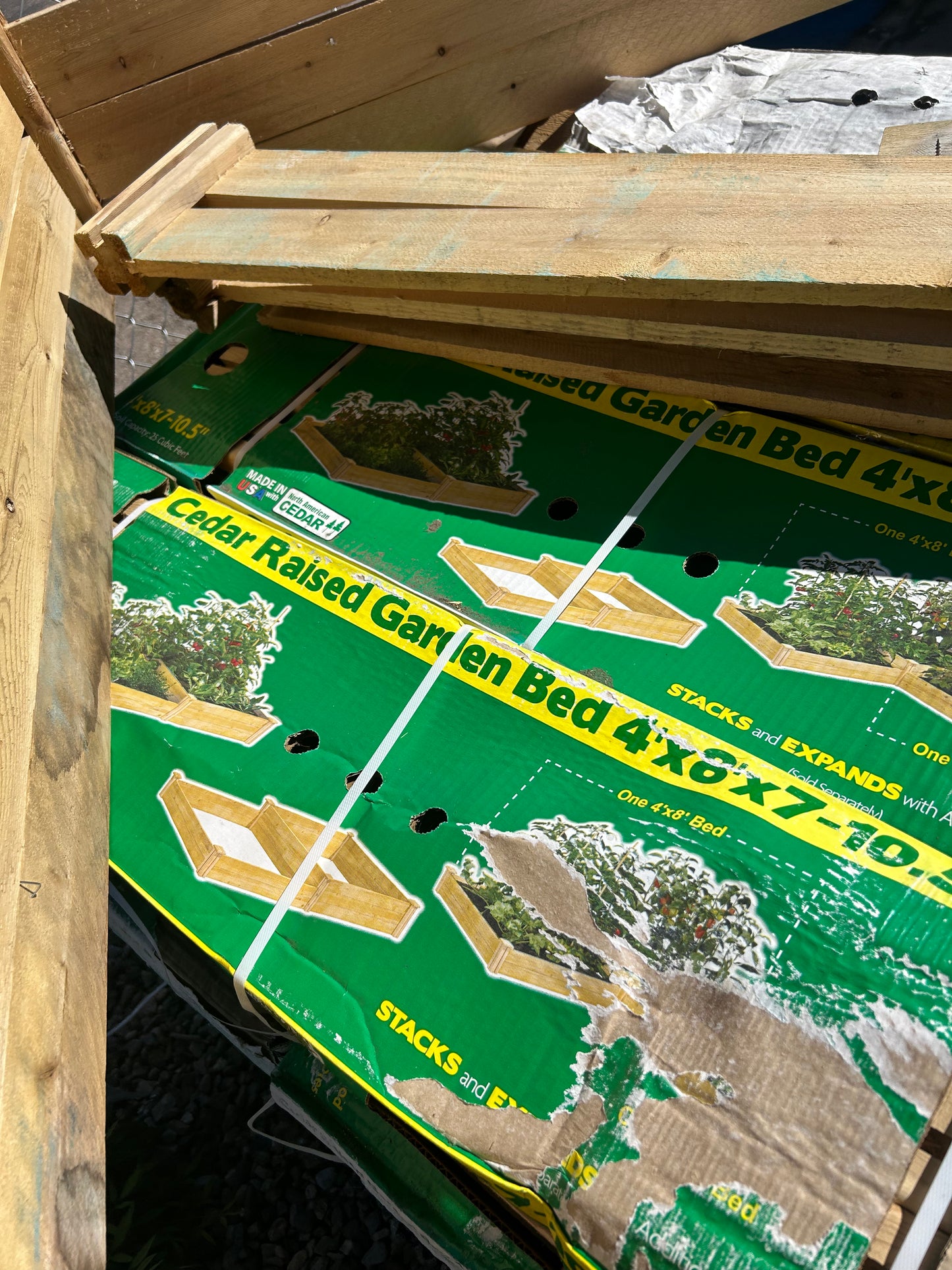 Original cedar raised garden bed