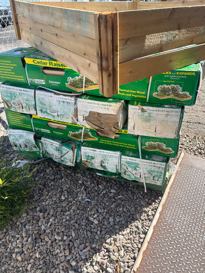 Original cedar raised garden bed