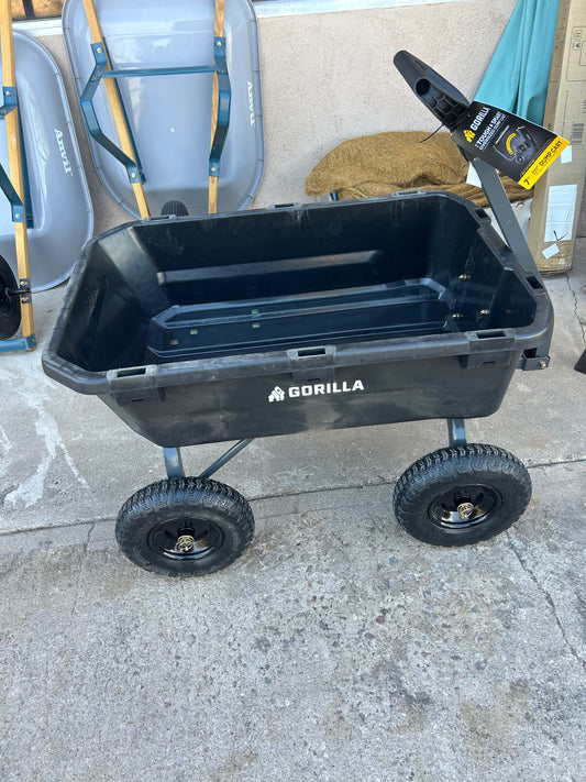 Gorilla carts, dumping gardening car