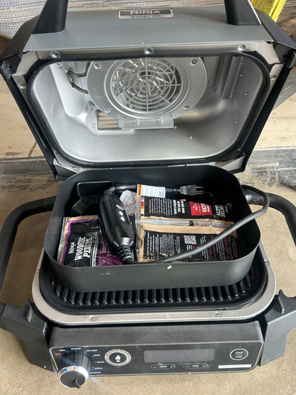 Ninja wood fire outdoor grill and smoker