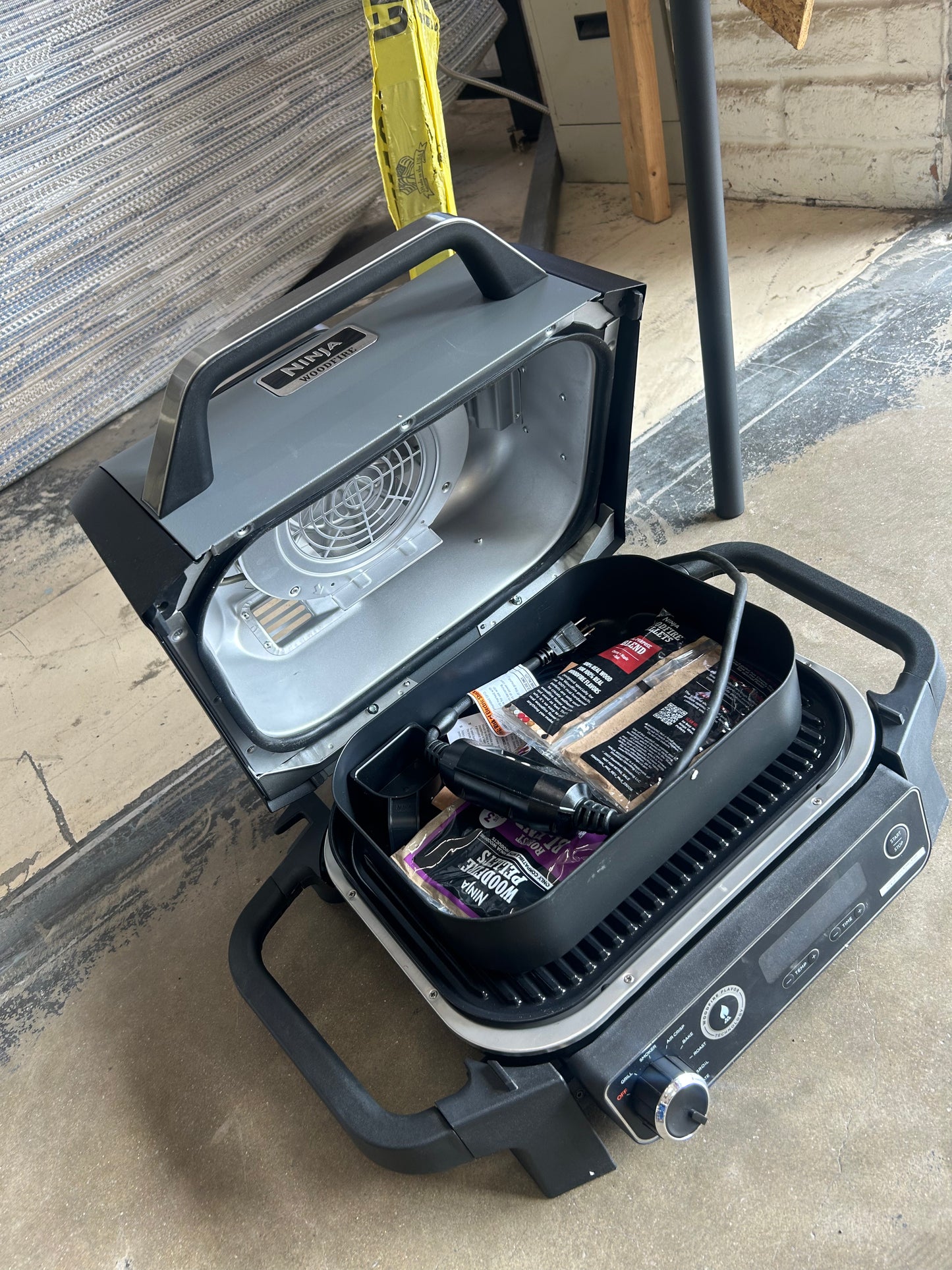 Ninja wood fire outdoor grill and smoker