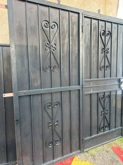 Double wrought  iron security doors ￼