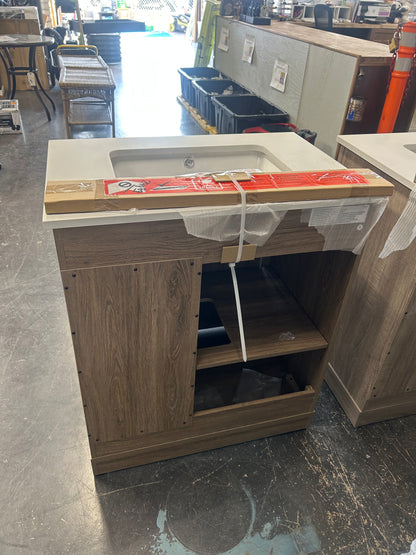 Glacier Bay Oak bathroom vanity