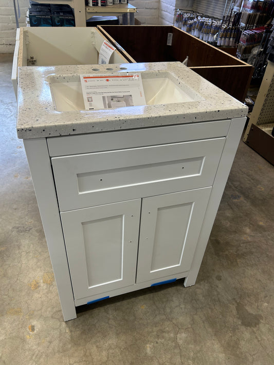 Clady 25” single sink bathroom vanity