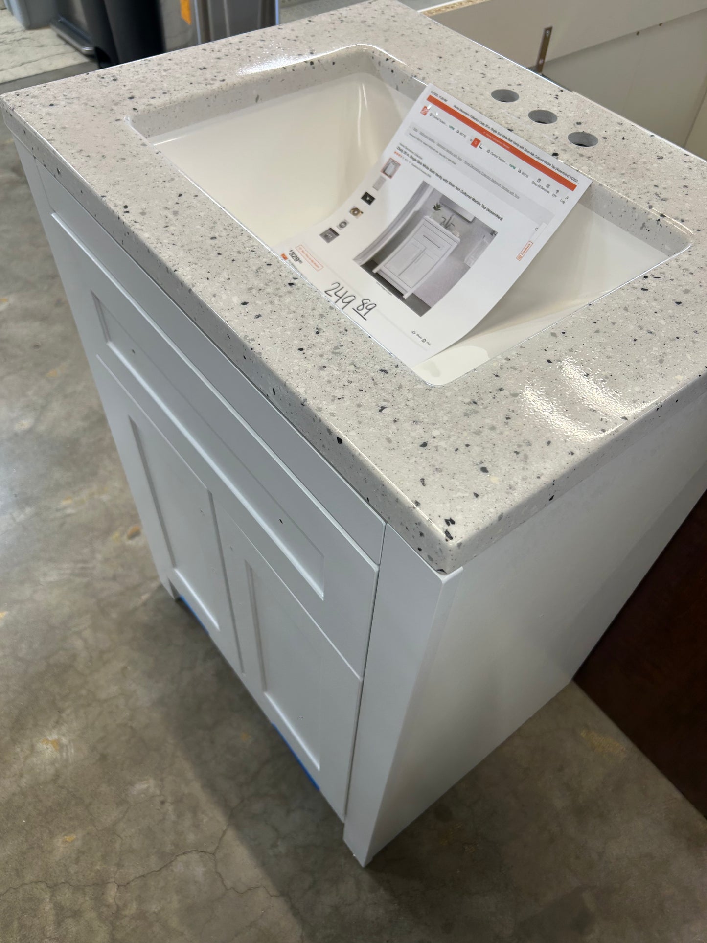 Clady 25” single sink bathroom vanity