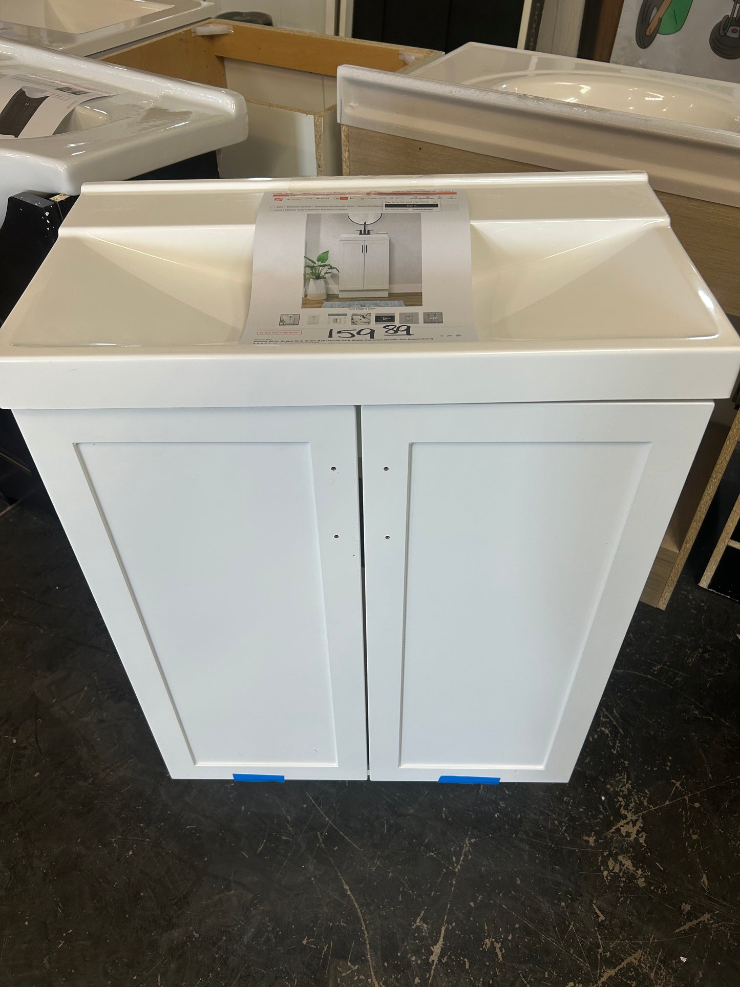 Glacier Bay bathroom vanity